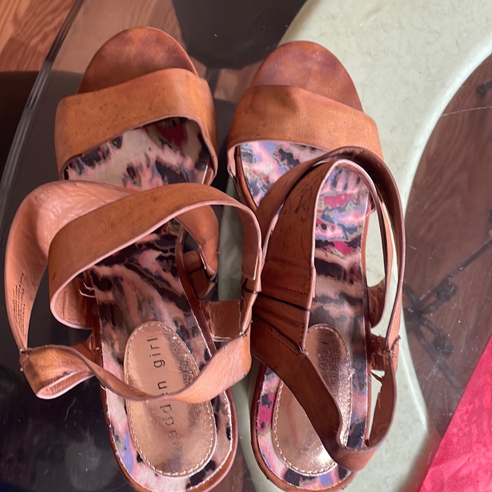 Madden girl sandal (camel)